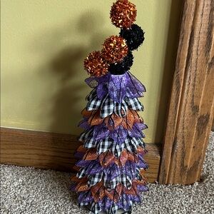 Festive Halloween Cone Tree Decor